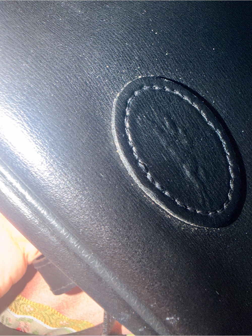 Longchamp Black Leather Backpack,vintage 90 - Picture 7 of 7